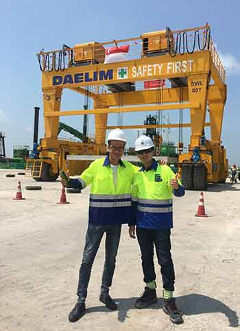 80 ton gantry crane assemblied in Malaysia