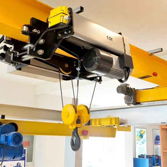 Overhead low headroom wire rope hoist- overhead crane parts and components