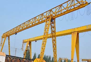 Single girder hoist gantry crane with truss gantry girder design 