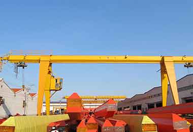 Single girder gantry crane with box girder design