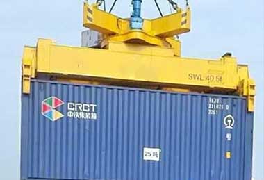 Rail mounted goliath crane for container handling 