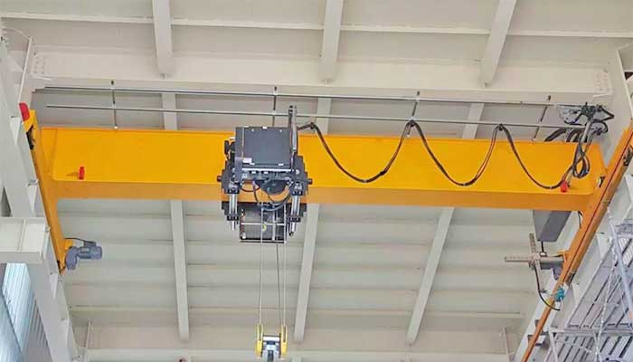 Top running Box girder single beam overhead crane, European standard HD