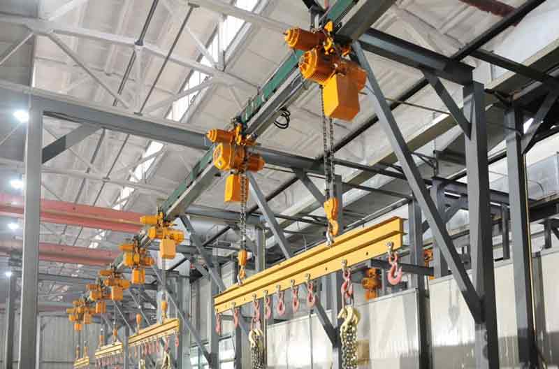 Electric chain hoist with double hook