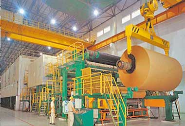 Electric crane winch for pulp and paper making 