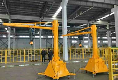 Protable jib crane for material handling