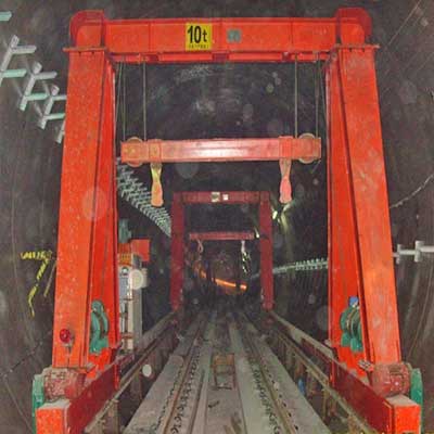 Subway crane & Tunnel construction gantry crane with single girder gantry crane design
