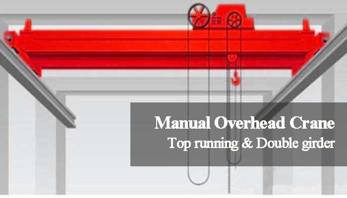 Manual overhead crane drawing- double girder top running overhead crane