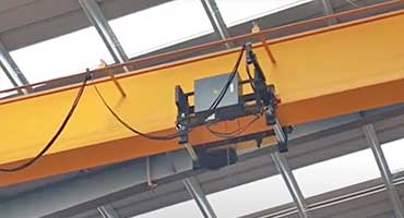 Single girder overhead travelling crane for logistics material handling