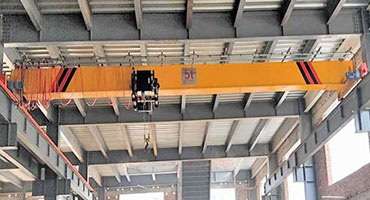 European style single girder overhead crane for general material handling 