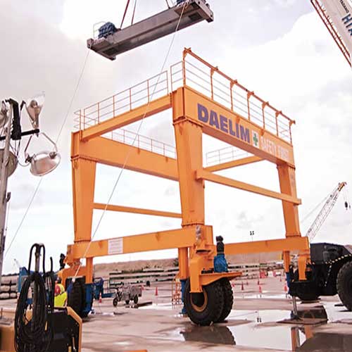 Rubber tyred u frame gantry crane and goliath crane