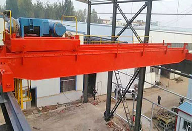 Chinese style double girder hook crane with hoist trolley for sale Malaysia