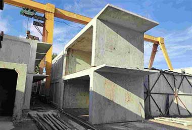 Single girder gantry crane for precast yard for cement concrete objects handling 