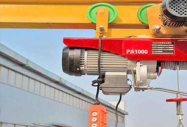 0.2- 1 Ton Single Phase Mini electric wire rope hoist