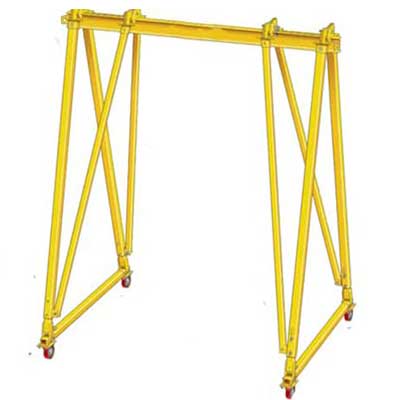 Three way adjustable 5 ton portable gantry crane 