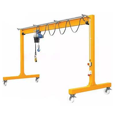 Fixed height 5 ton portable gantry crane with T frame series