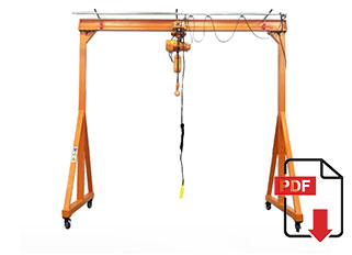 Small Portable Gantry Crane with A frame Gantry PDF