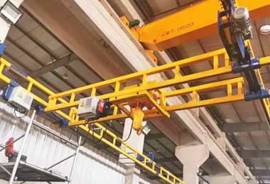 Flexible combined double beam suspension crane
