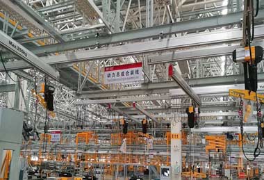 aluminum workstation overehad crane