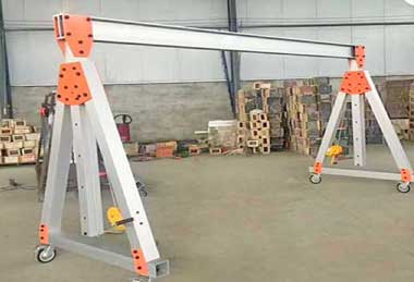 Aluminium gantry cranes with various height height design, height and span adjustable alum gantry 