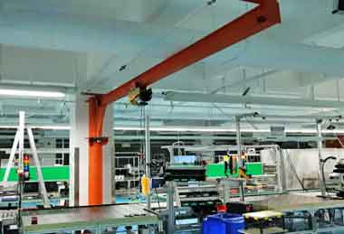 Pillar jib crane for general manufacturing 