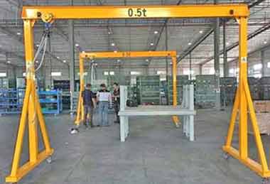 2 ton small gantry crane for sale Chile for steel handling 2 ton small gantry crane for sale Chile for steel handling