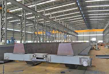 Double girder overhead travelling crane 40 ton /5 ton