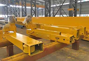 End carriages of 40 ton /5 ton Electric double girder overhead crane