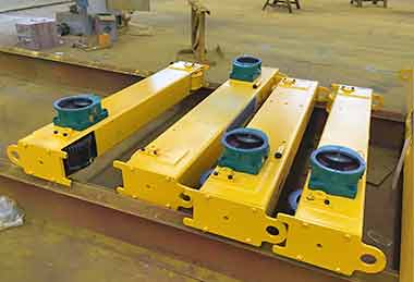 End carriages of electric single girder overhead crane for sale Philippines