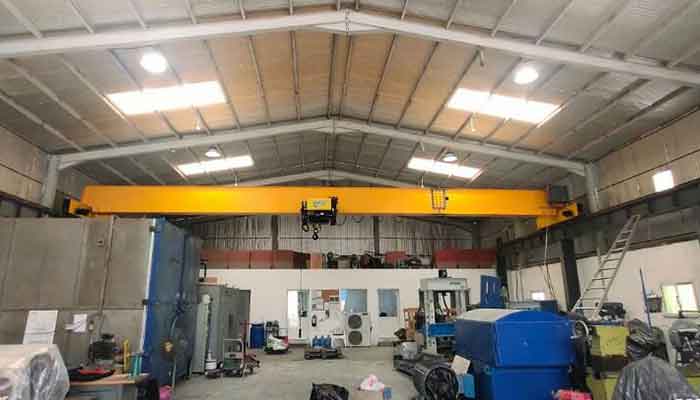 single girder overhead crane for workshop material handling 