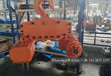 Electric chain hook of 20 ton hook mounted electric chain block for sale Qatar