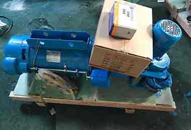 2 ton electric wire rope hoist for light duty small overhead crane for sale Pakistan