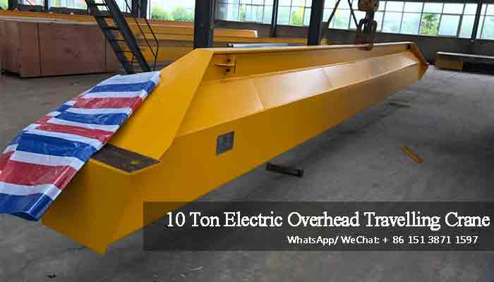 10 ton electrically operated overhad travelling crane for sale Pakistan