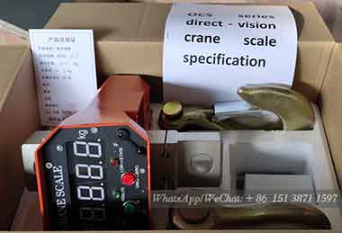 Crane hook scale for 5 ton and 6 ton electric overhead bridge crane Australia project