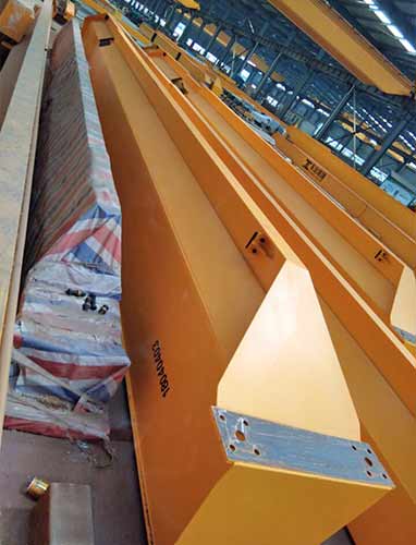 Main girder of 15 ton overhead travelling crane single girder for sale Dominica