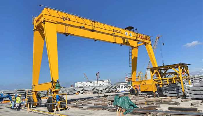 rubber tyred gantry crane for tunnel construction