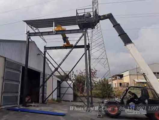 2 ton freestanding bridge crane for outdoor use - Freestanding bridge crane series