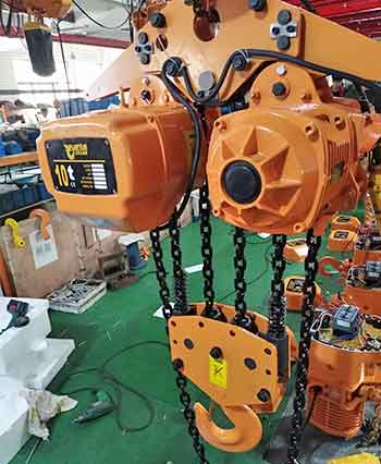 Electric chain hoist 10 ton for small gantry crane for sale Nigeria