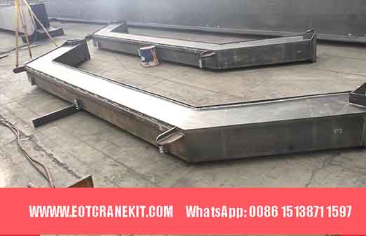 Main girder of 5 ton double girder overhead crane with arched crane girders for sale Yemen