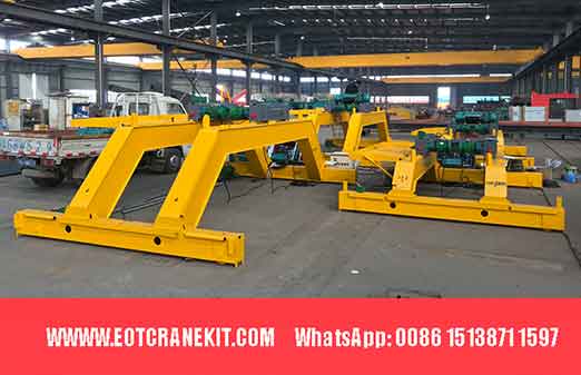 5 ton double girder overhead crane with explosion proof electric hoist trolley, 4 sets for sale Yemen good price