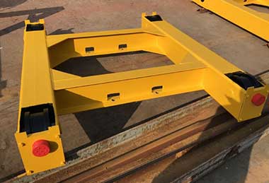 Electric hoist trolley frame for double girder crane