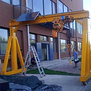 10 ton portable gantry crane 
