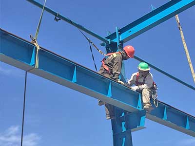 Steel structure & runway beam installation