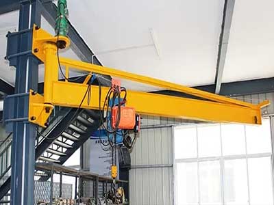 Steel structure wall mounted jib cranes in crane metal building 