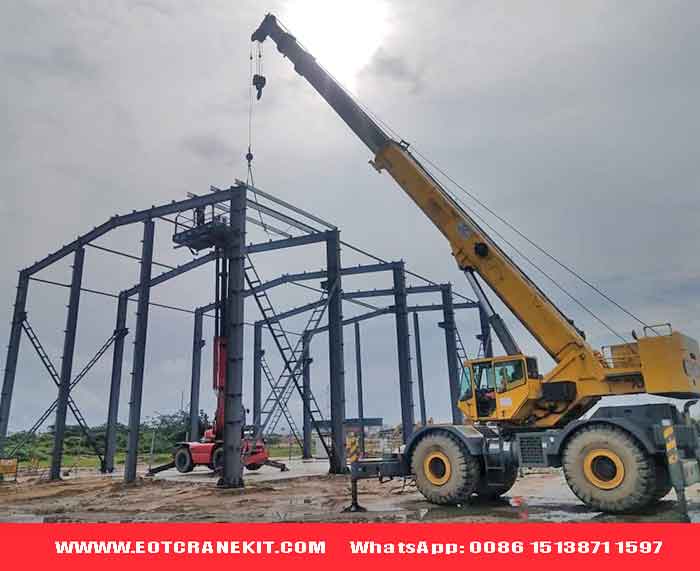 Metal building factory construction in Nigeria