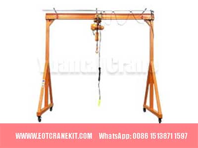 PT2: Manual Mobile Gantry Crane with Electric Hoist