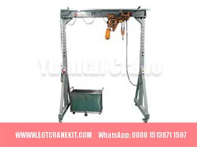 PT4: Adjustable Portable Gantry Crane with Electric Hoist