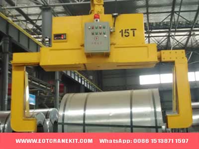 15 ton steel coil lifting equipment - overhead crane with 15 ton clamp