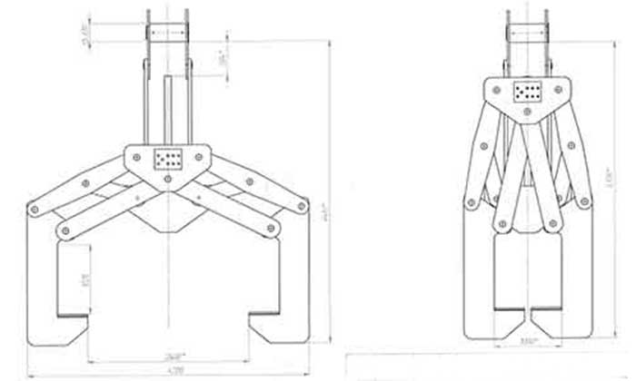 mechanical clamps drawing for your reference