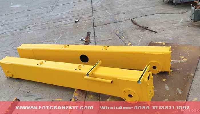 End girder of 10 ton single girder electric hoist overhead crane for sale Kazakhstan