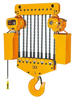 30 ton electric wire rope hoist with fixed design for vertical lifting 